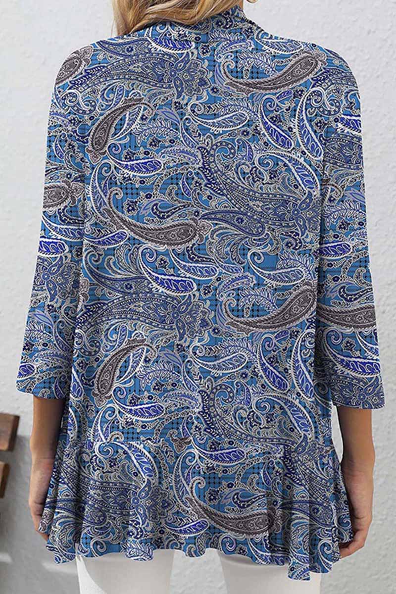 Florcoo Casual Patchwork Cardigan Tops in 11 Colors