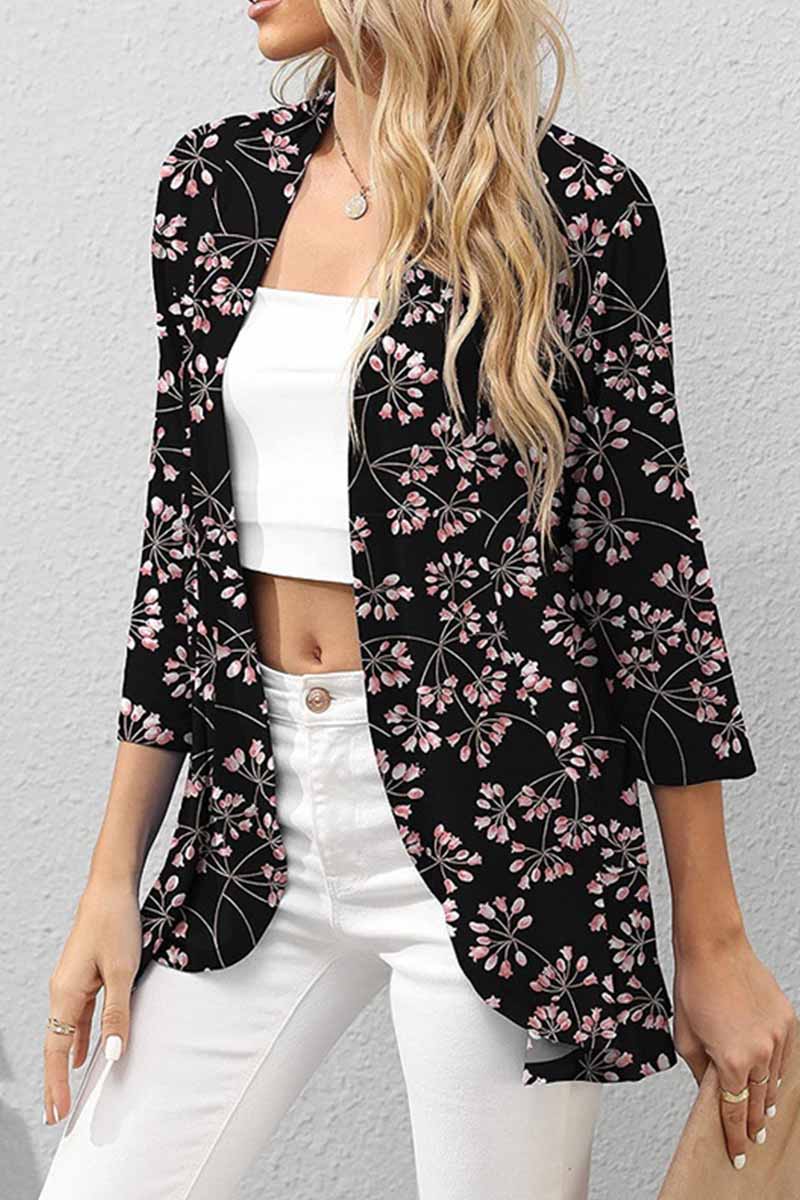 Florcoo Casual Patchwork Cardigan Tops in 11 Colors