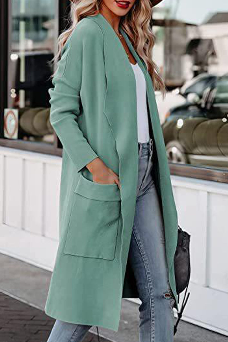 Florcoo British Style Solid Pocket Sweaters in 6 Colors