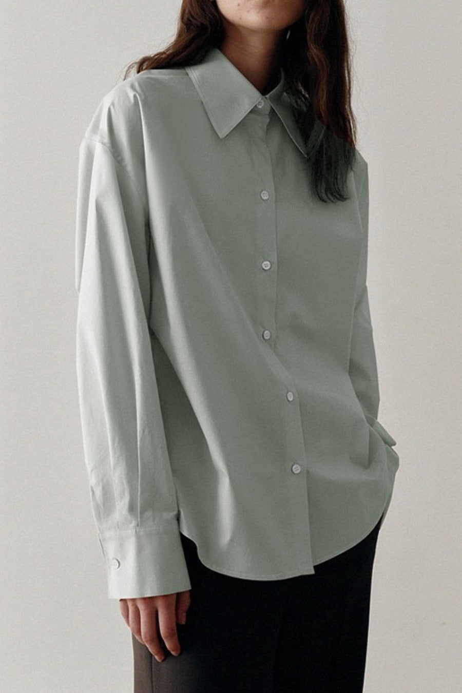 Elegant Cotton Button Front Blouse