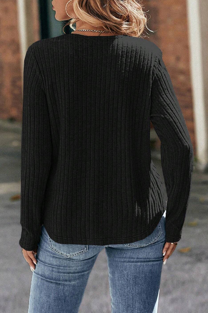 Casual Solid Lace O Neck Tops - Fashionpara