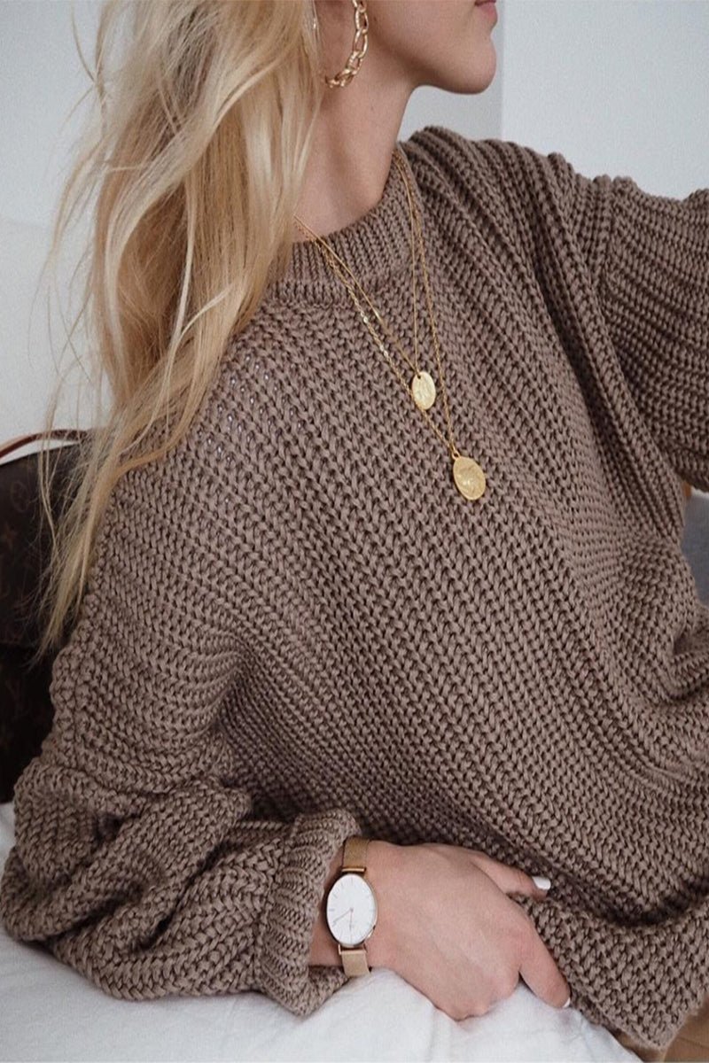 Florcoo Classic O Neck Sweater - Stylish Comfort in 5 Colors