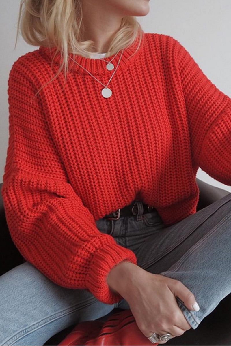 Florcoo Classic O Neck Sweater - Stylish Comfort in 5 Colors