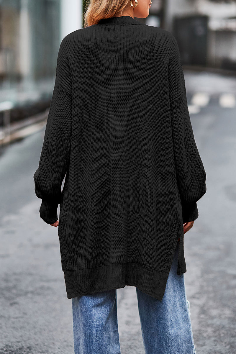 Florcoo Solid Pocket Cardigan for Effortless Style