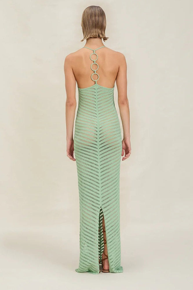 Knit Hollow Bodycon High Waist Boho Dress