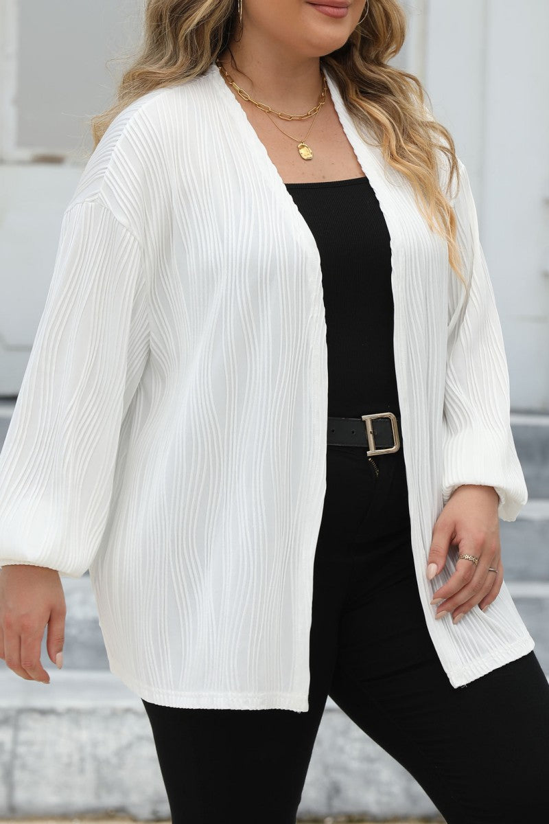 Florcoo Plus Size Solid Cardigan for Effortless Style