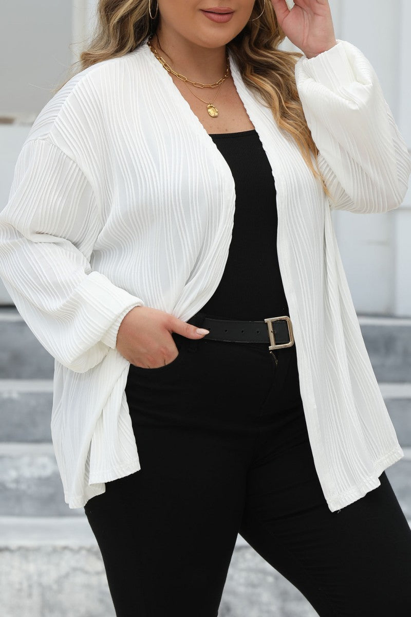 Florcoo Plus Size Solid Cardigan for Effortless Style