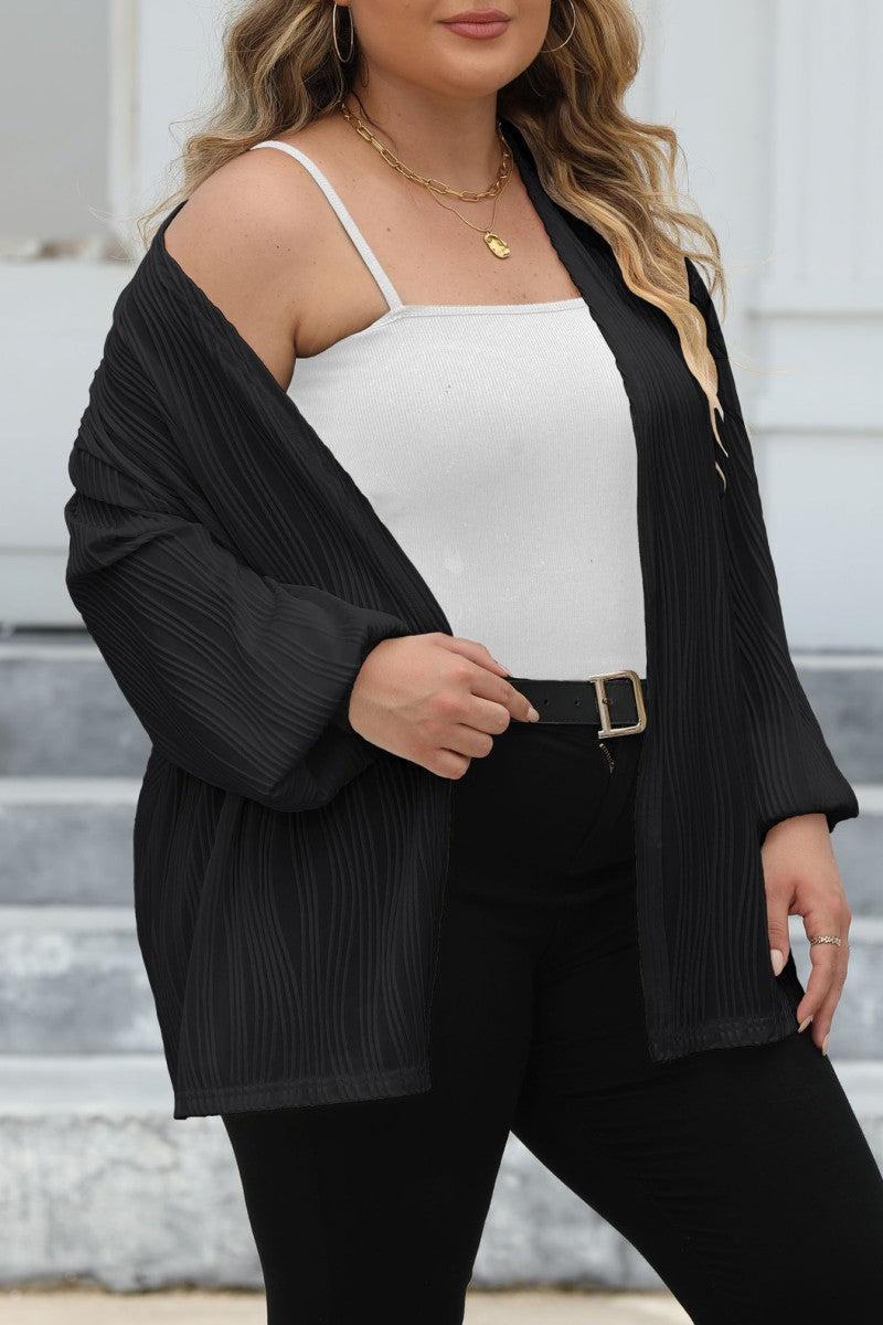 Florcoo Plus Size Solid Cardigan for Effortless Style
