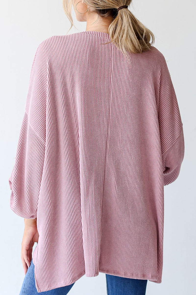 Casual Solid Pocket O Neck Tops - Fashionpara