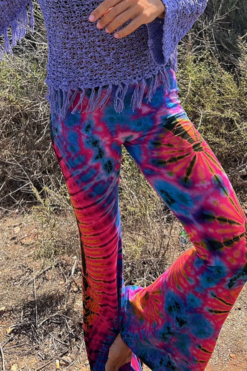 Casual Print Contrast Speaker Full Print Bottoms - Fashionpara