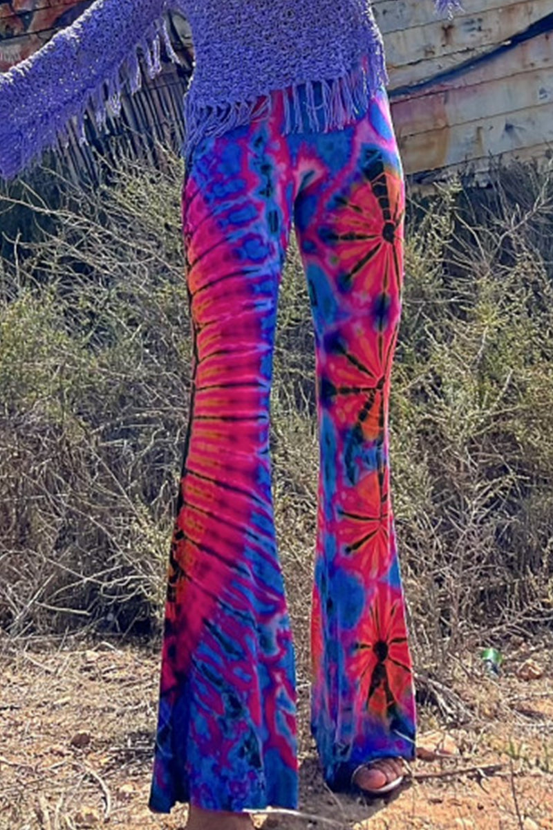 Casual Print Contrast Speaker Full Print Bottoms - Fashionpara