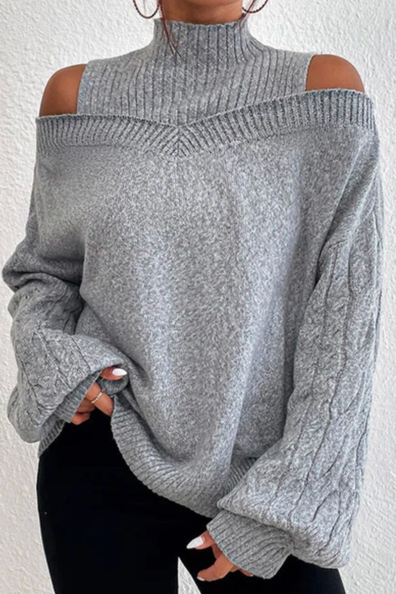 Bohonini Casual Hollowed Out Turtleneck Sweater in 7 Colors