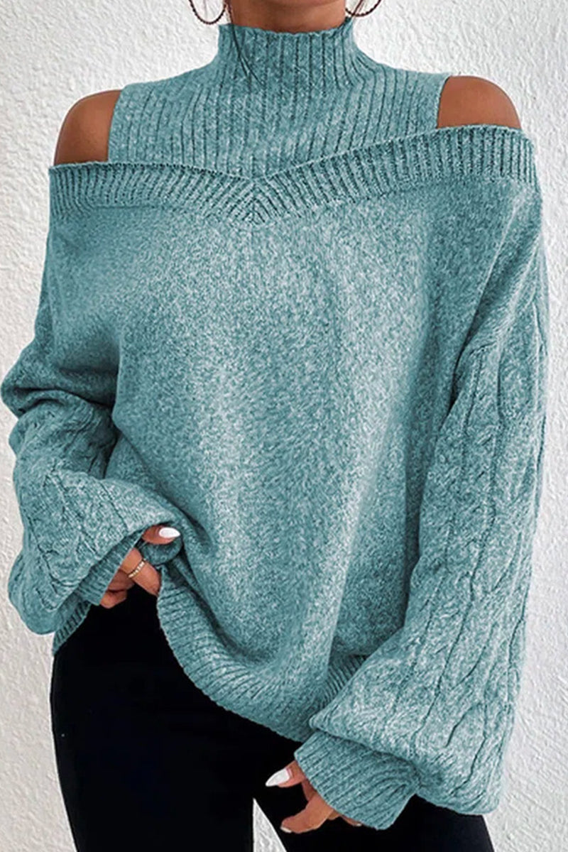Bohonini Casual Hollowed Out Turtleneck Sweater in 7 Colors
