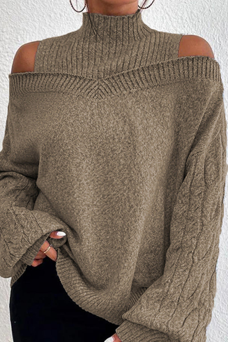 Bohonini Casual Hollowed Out Turtleneck Sweater in 7 Colors