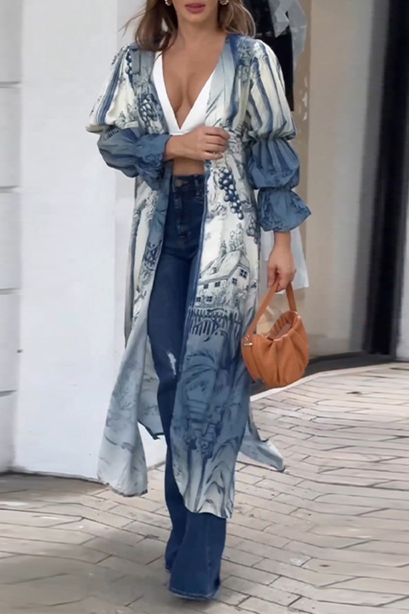 Bohonini Floral Slit Cardigan - Stylish Casual Top