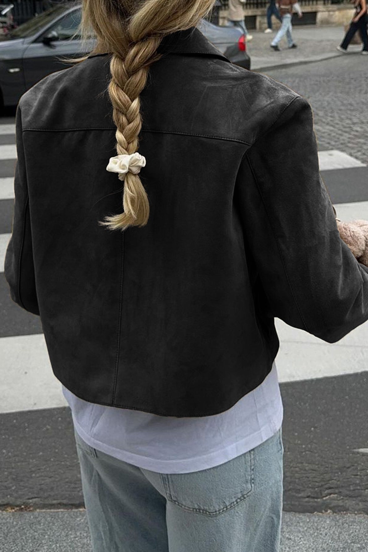 Commuter Solid Button Front Long Sleeve Coat - Fashionpara