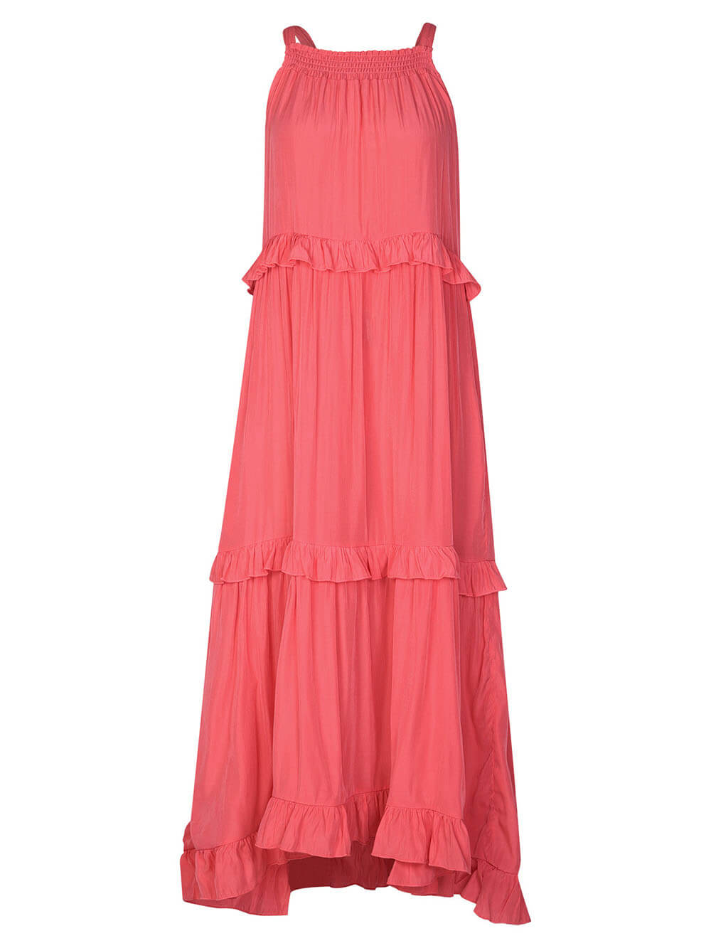 Irregular Cake Sleeveless Maxi Dress - Fashionpara