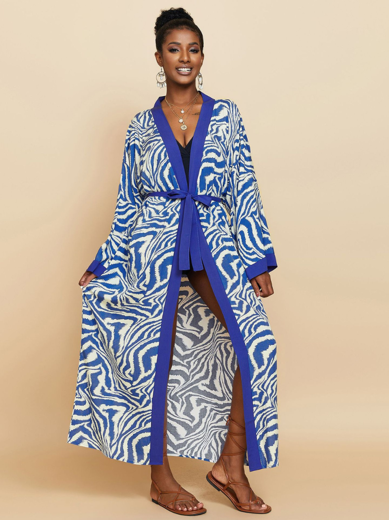 Music Of Love Rayon Long Kimono Jacket 3