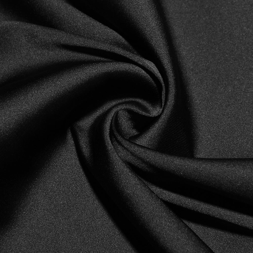Satin Strapless Ruched Handkerchief-Hem Mini Dress 16