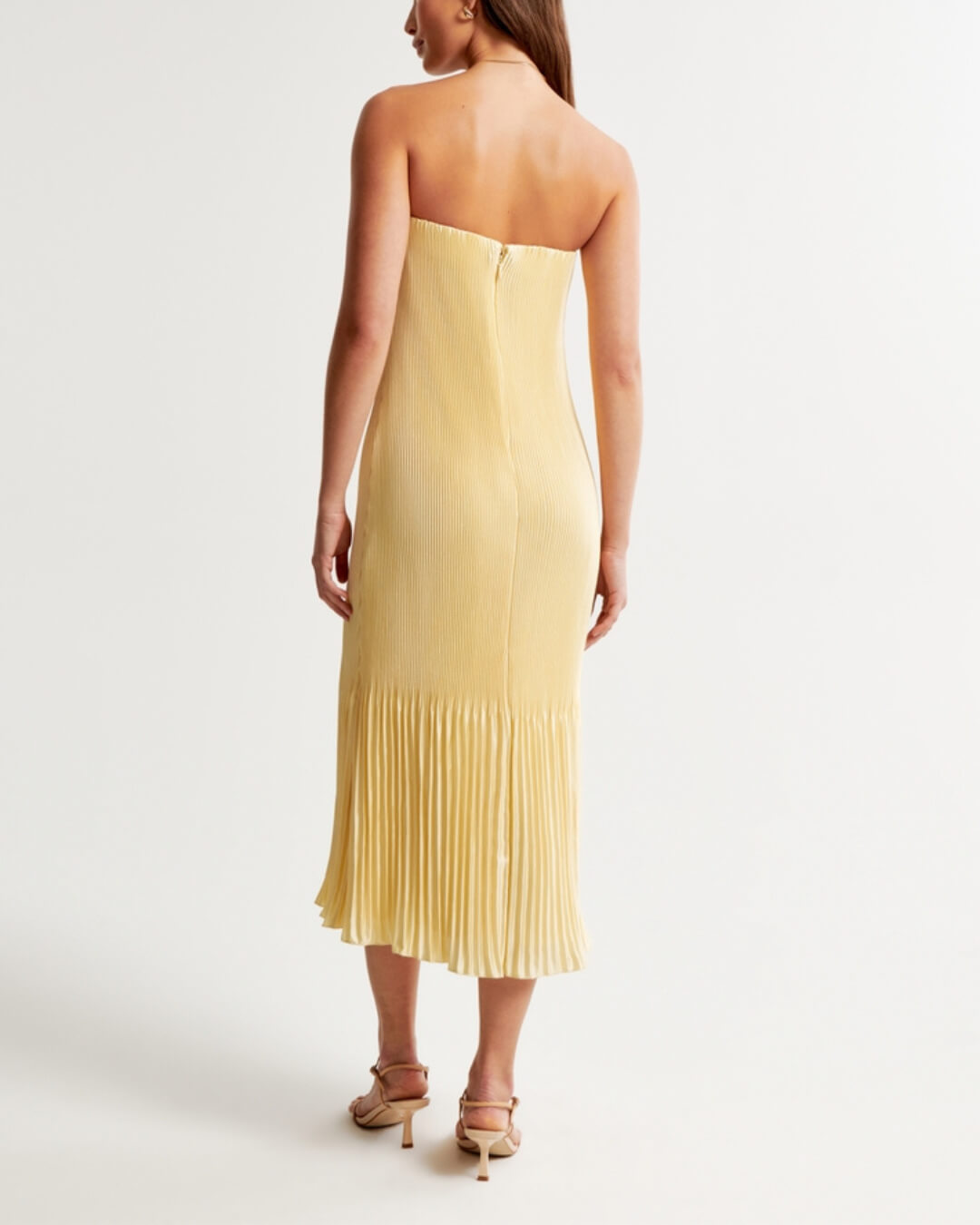 Pleat Release Midi Dress - Fashionpara