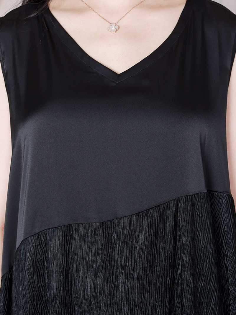 Love Yourself V-neck A-line Dress - Fashionpara