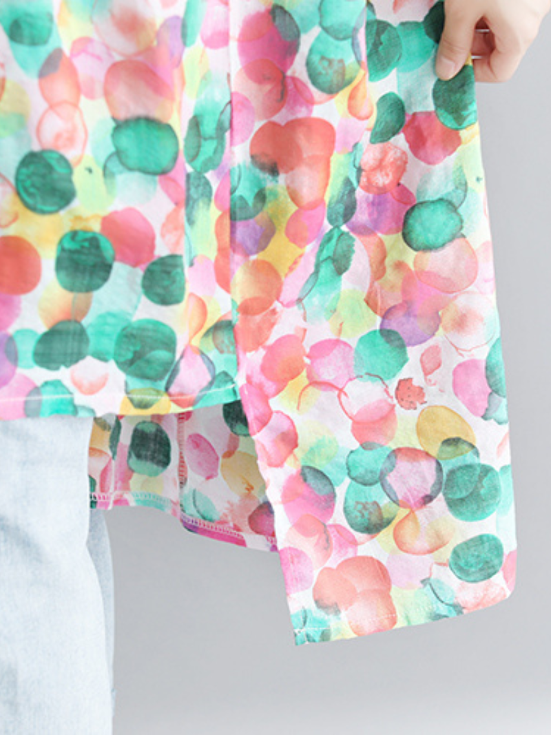 Love is Here Large Size Dots Pattern Tops - Fashionpara