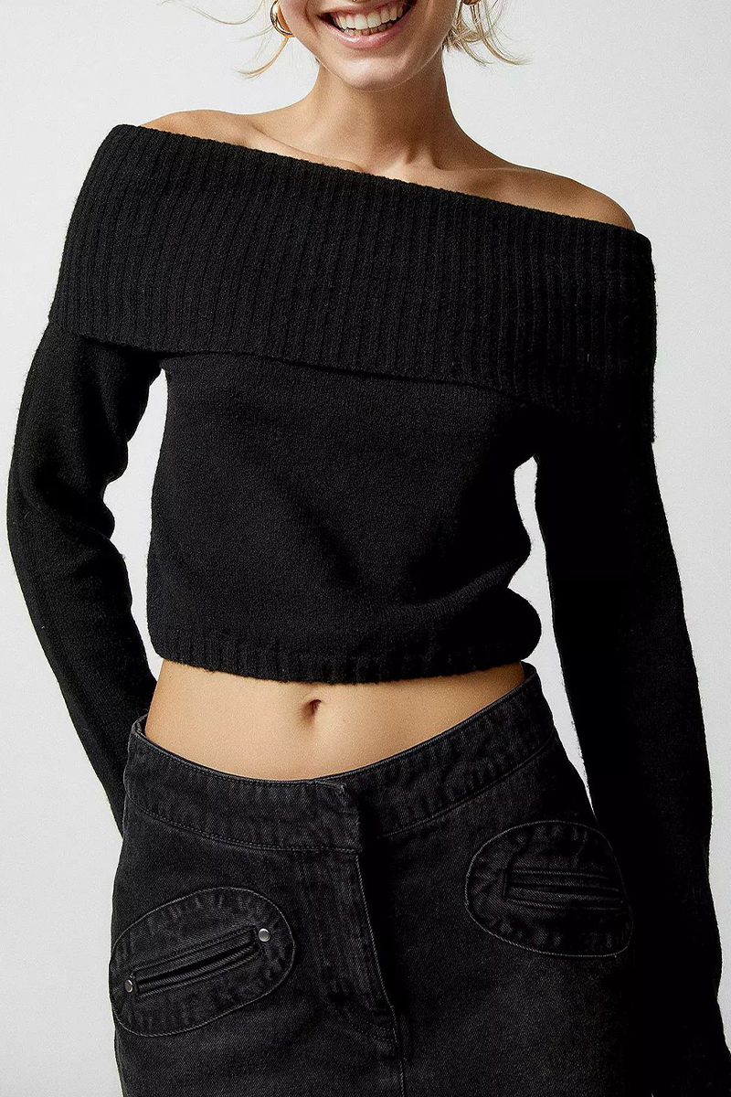 Bohonini Backless Off the Shoulder Sweater in 5 Colors