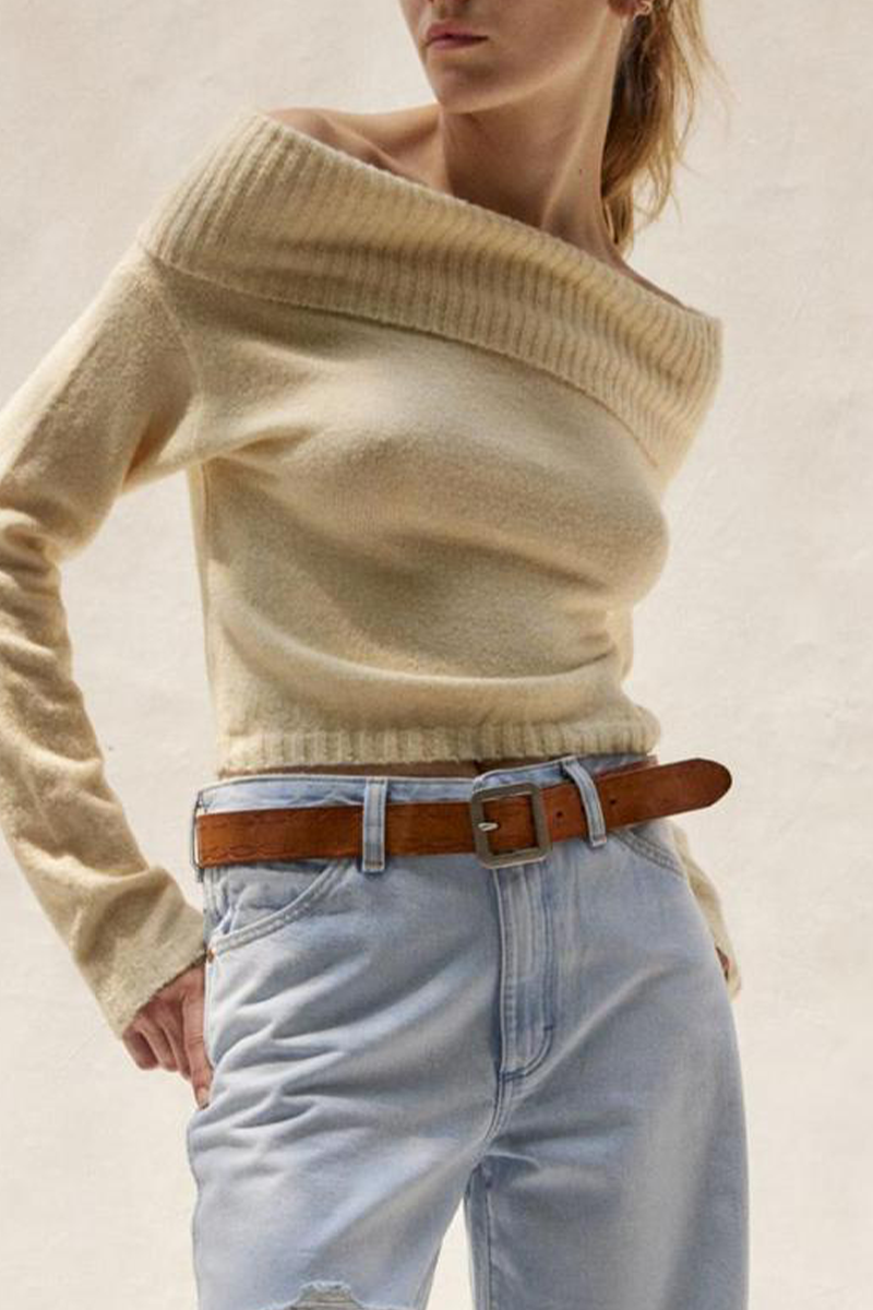 Bohonini Backless Off the Shoulder Sweater in 5 Colors