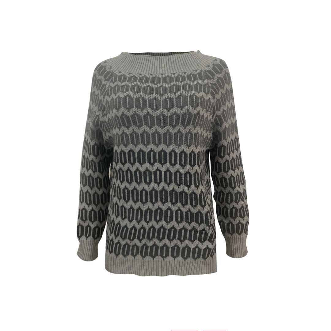 Florcoo Casual Color Block O Neck Sweater in 8 Colors