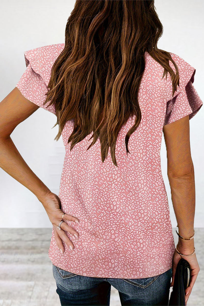 Elegant Leopard Patchwork T-Shirts - Fashionpara