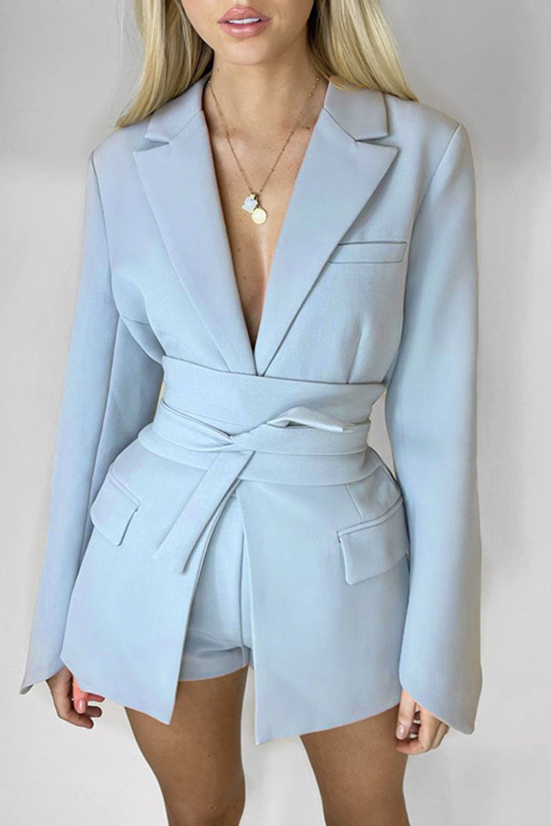 Bohonini Casual Patchwork Turn-back Collar Outerwear Jacket