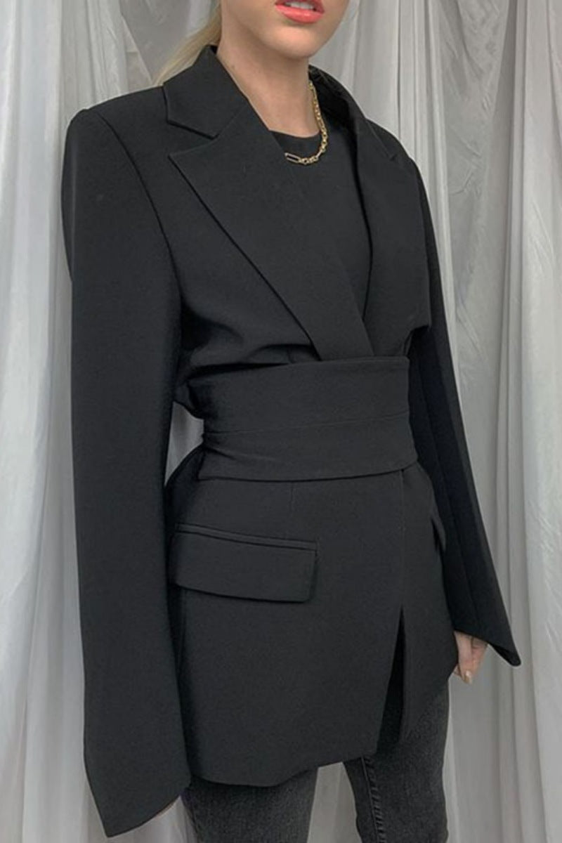 Bohonini Casual Patchwork Turn-back Collar Outerwear Jacket