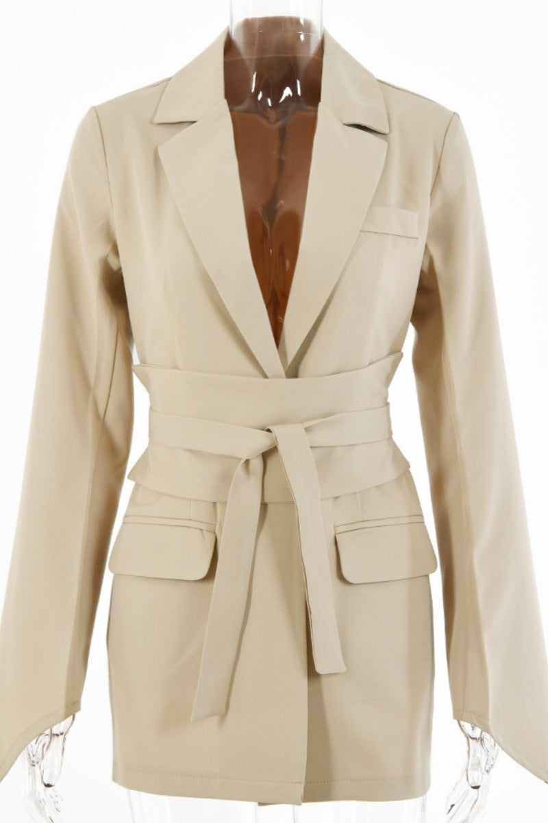 Bohonini Casual Patchwork Turn-back Collar Outerwear Jacket