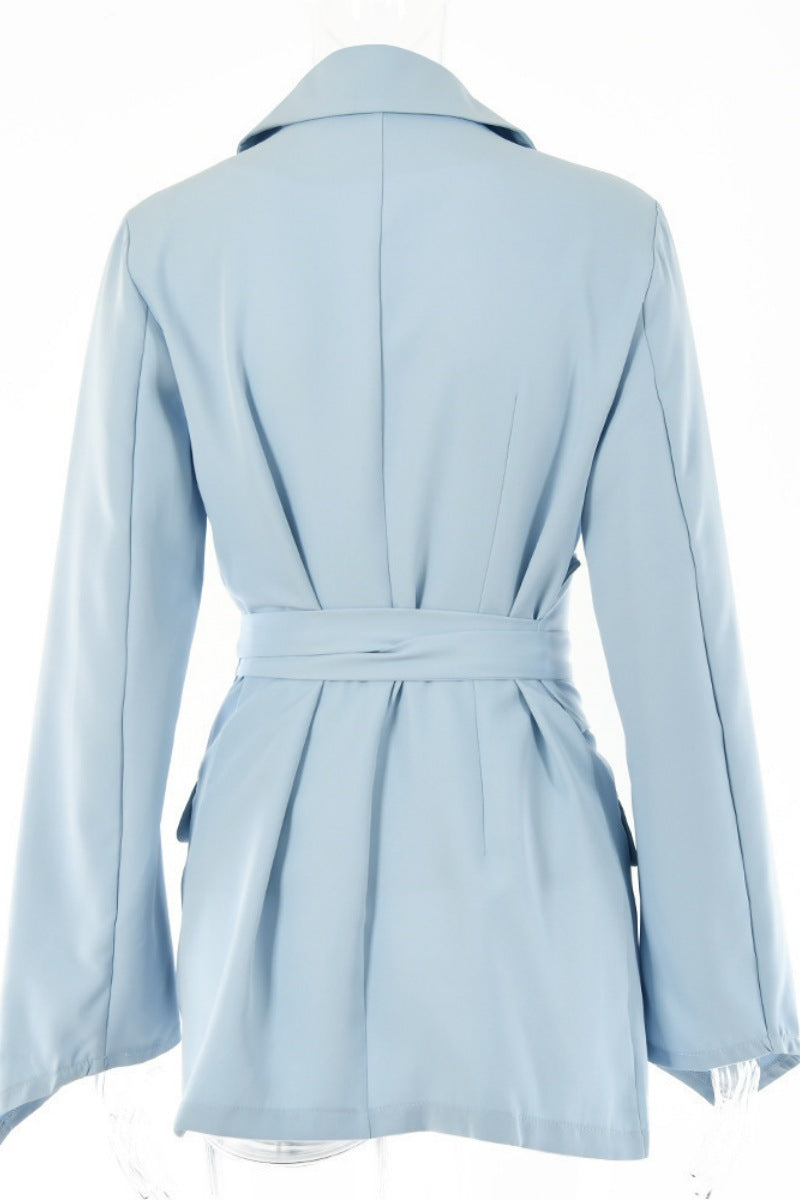 Bohonini Casual Patchwork Turn-back Collar Outerwear Jacket