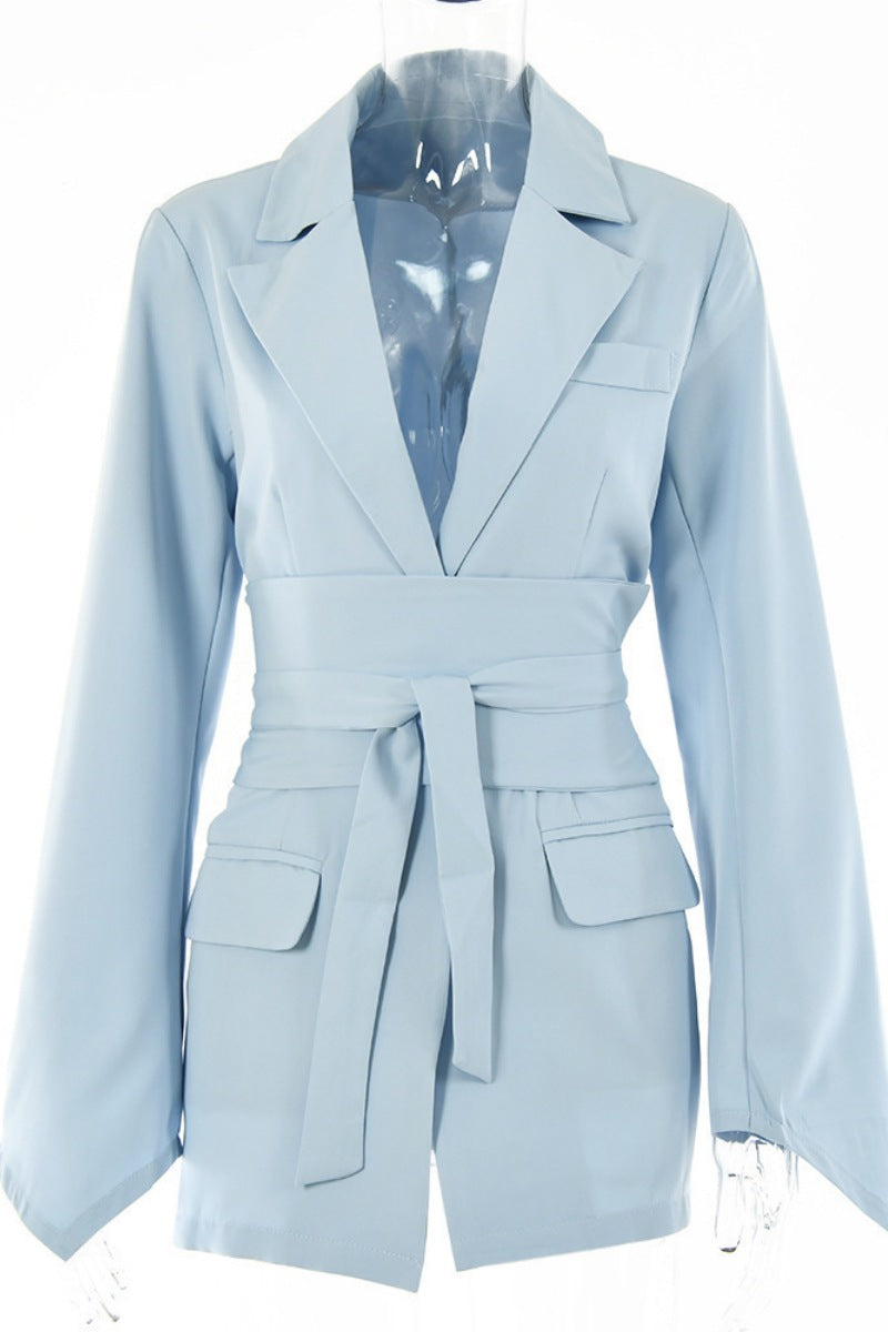 Bohonini Casual Patchwork Turn-back Collar Outerwear Jacket