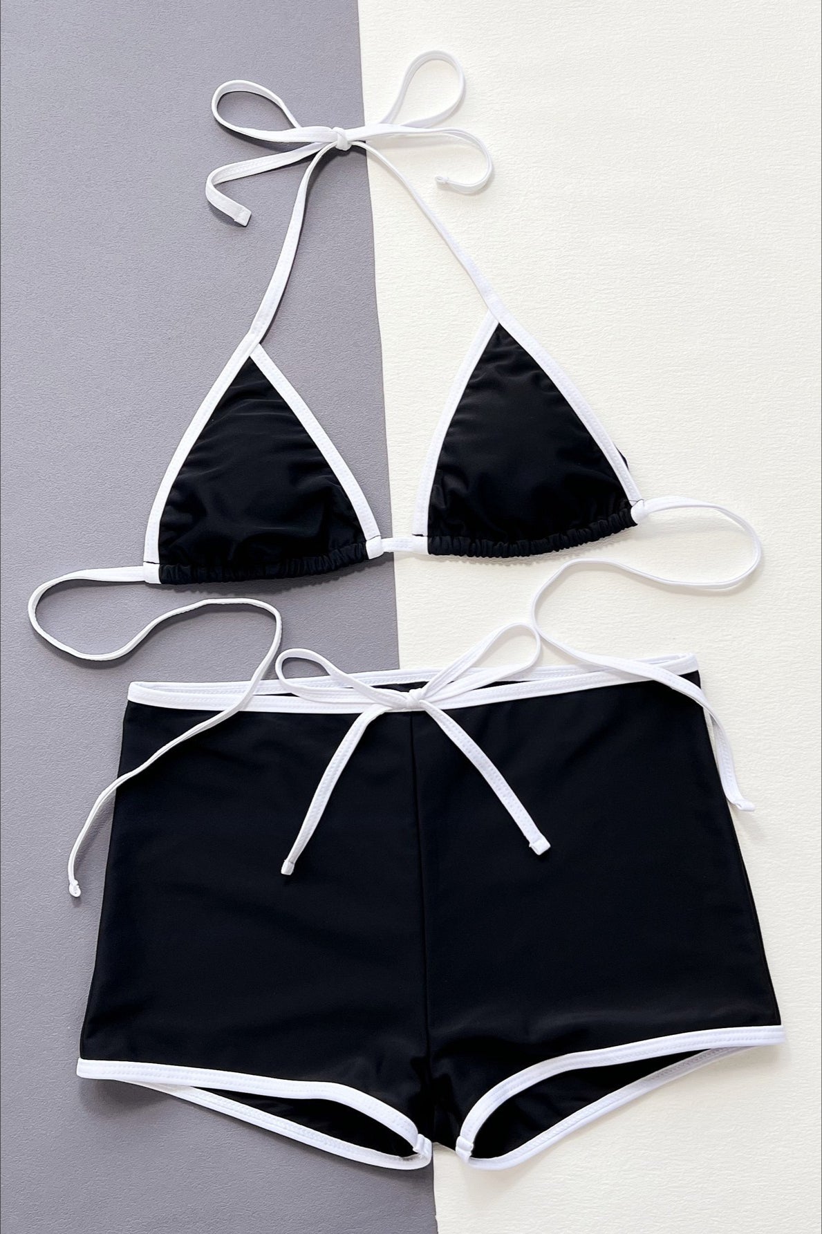 Low Waist Triangle Bikini Two Piece Swim Set