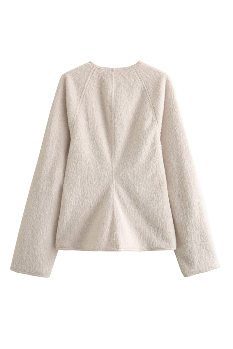 Sophisticated V Neck Patchwork Blazer for Effortless Style