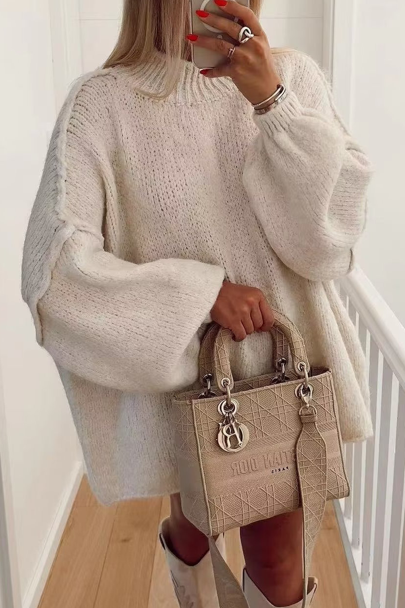 Bohonini Solid Color O Neck Sweaters for Everyday Comfort