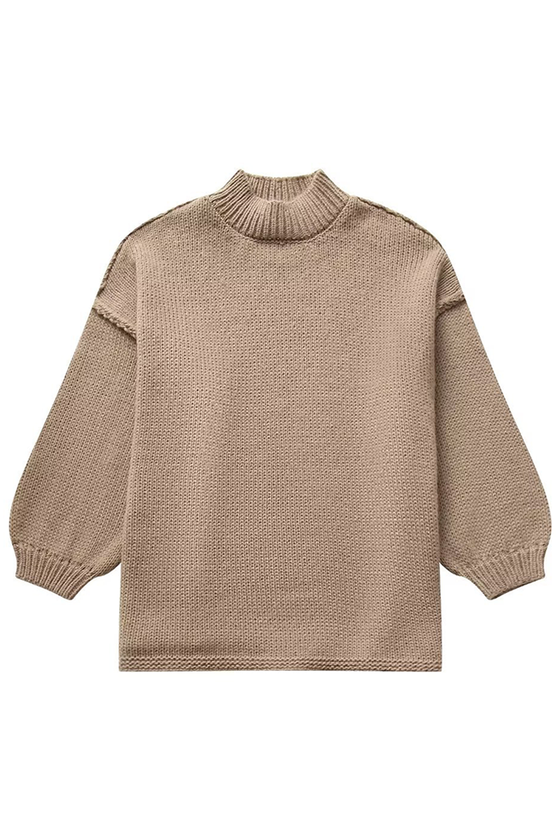 Bohonini Solid Color O Neck Sweaters for Everyday Comfort