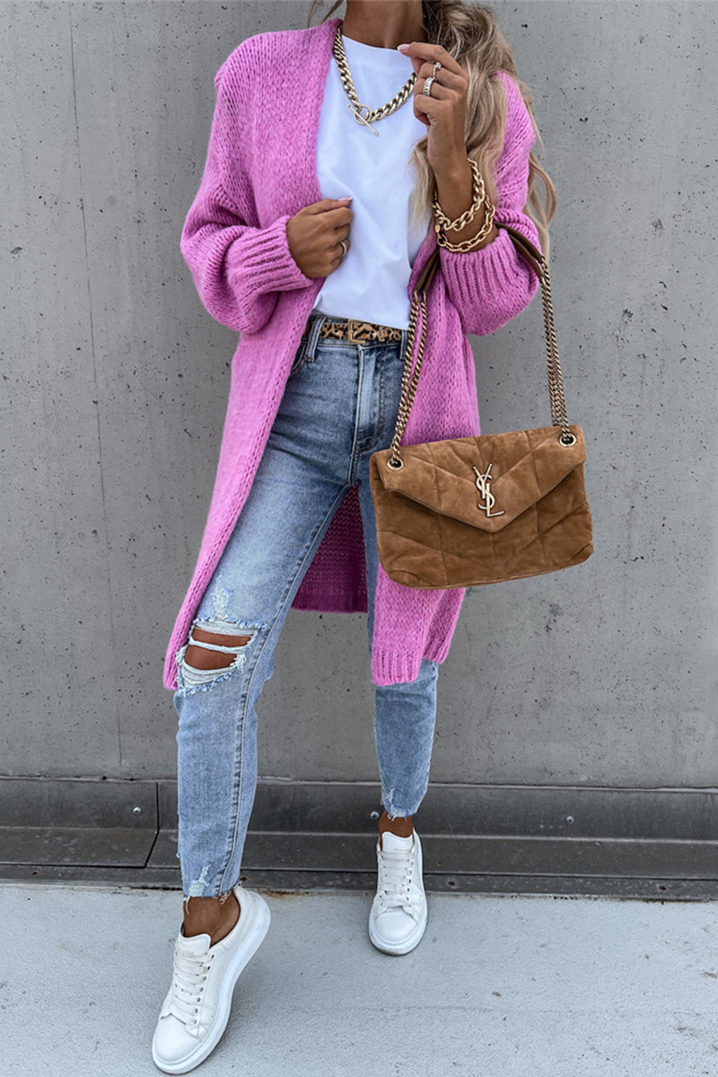 Flornana Casual Weave Cardigan - Stylish Comfort in 3 Colors