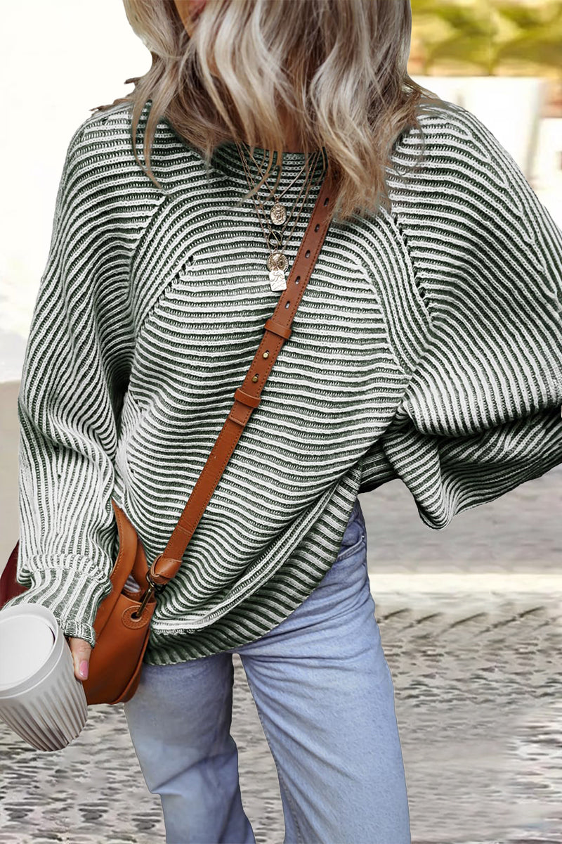 Bohonini Casual Stripe Texture Sweater for Everyday Style