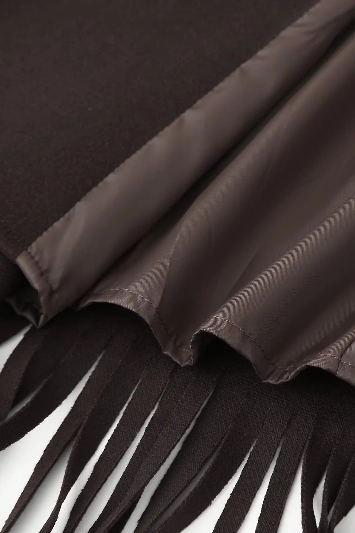 Chic Fringe Wool Coat for Effortless Street Style Elegance