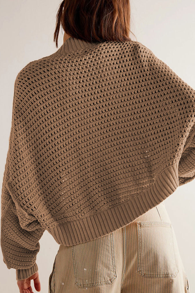 Bohonini Casual Solid Color Woven Cardigan for Everyday Wear