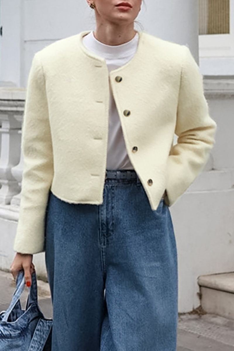 Bohonini Casual Solid Color Button-Up Jacket for Everyday Wear