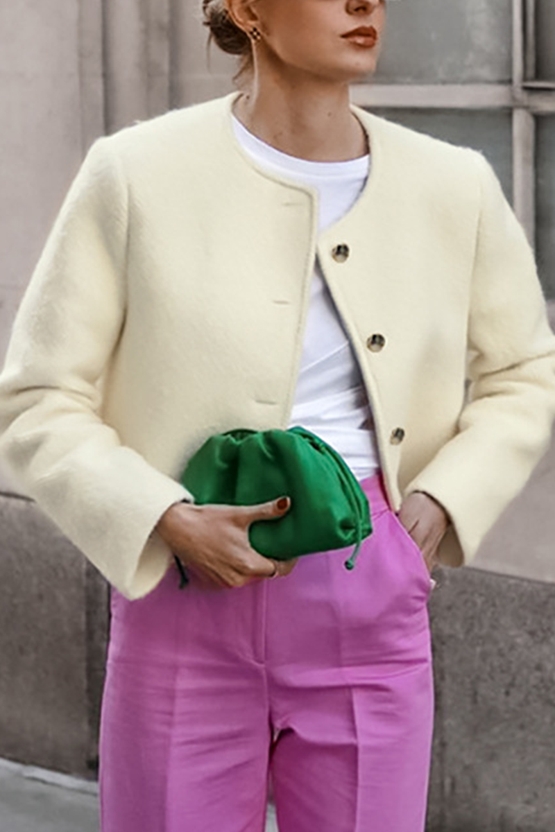 Bohonini Casual Solid Color Button-Up Jacket for Everyday Wear