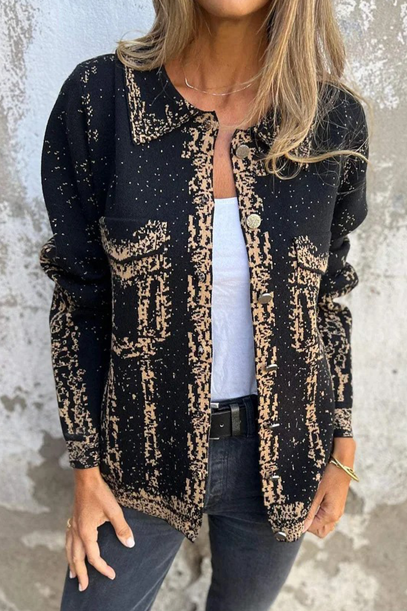 Casual Distressed Blazer with Turndown Collar in 3 Colors