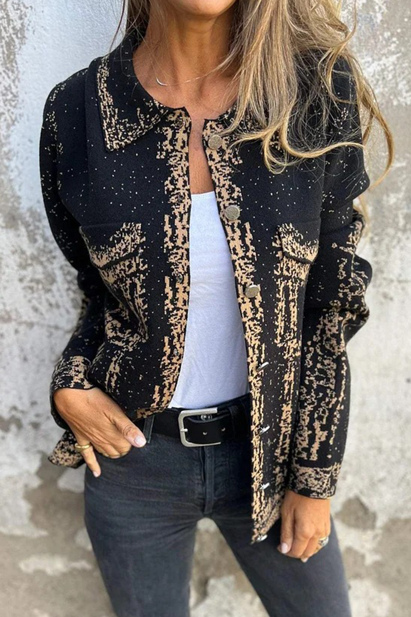 Casual Distressed Blazer with Turndown Collar in 3 Colors