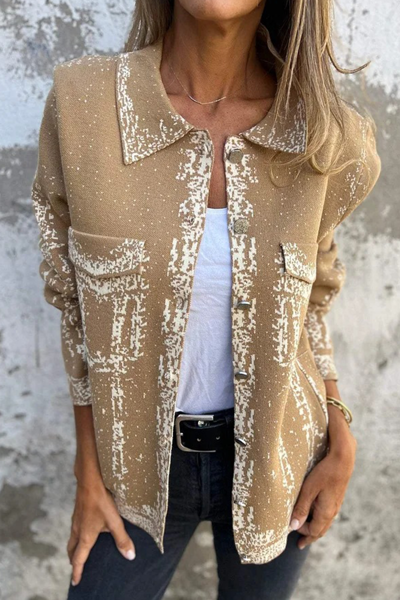 Casual Distressed Blazer with Turndown Collar in 3 Colors