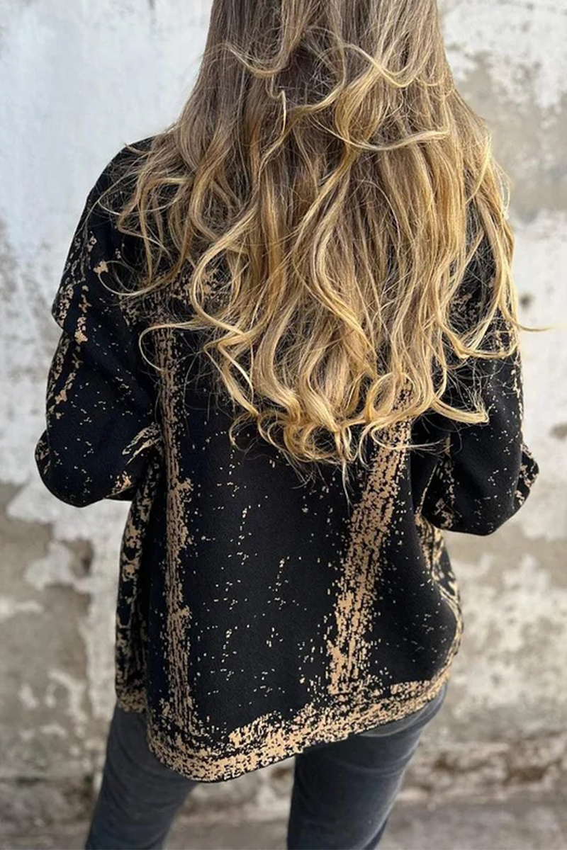 Casual Distressed Blazer with Turndown Collar in 3 Colors