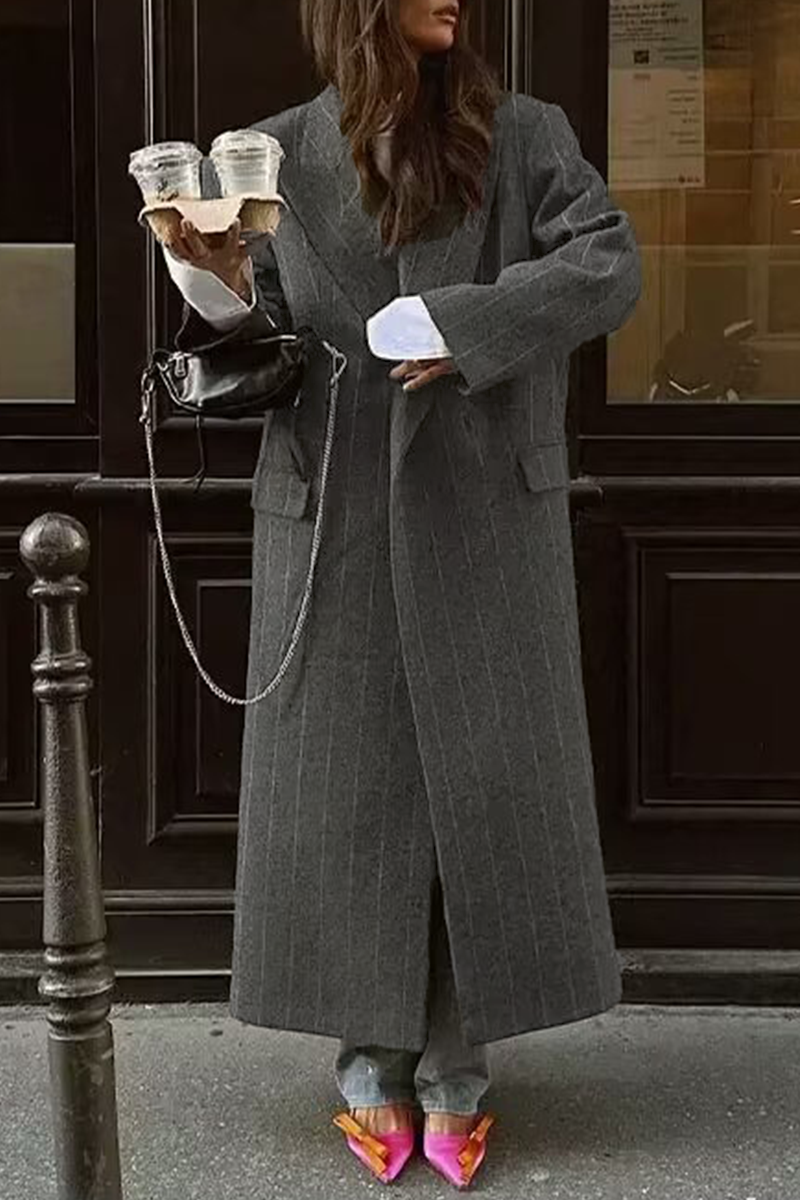 Bohonini Casual Stripe Pocket Patchwork Outerwear Jacket